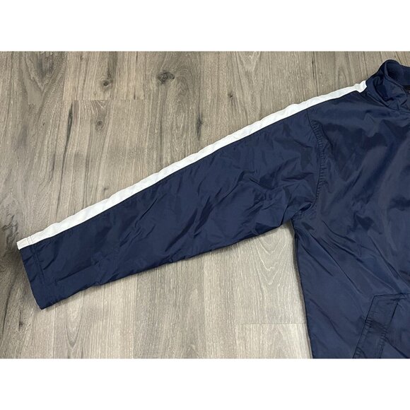 Vintage Nike Jacket Fleece Lined 90s Mens Large Blue White Swoosh - Picture 6 of 10